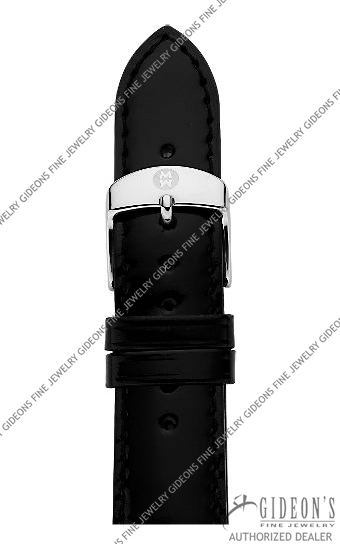 Michele Black Patent Leather Strap MS18AA050001 18 mm