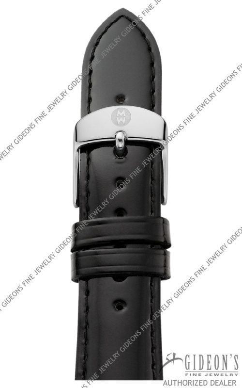 Michele Black Patent Leather Strap MS20AB050001 20 mm