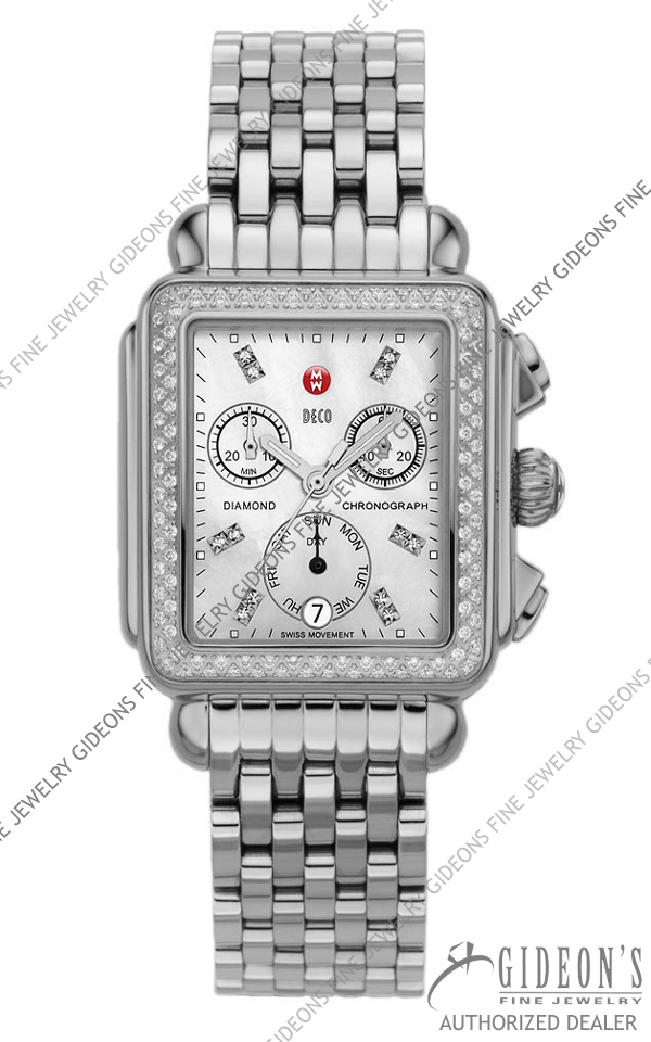 Michele deco day on sale watch