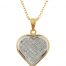 Gideon's Exclusive 18K White & Yellow Gold Diamond Heart Pendant
