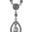 Gideon's Exclusive 18K White Gold Teardrop Diamond Pendant