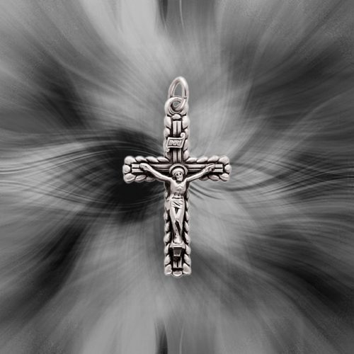 Quality Sterling Silver INRI Crucifix Pendant QC3404