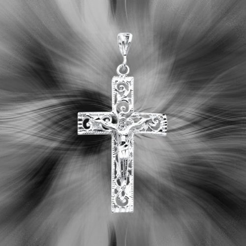 Quality Sterling Silver Crucifix Pendant QC513