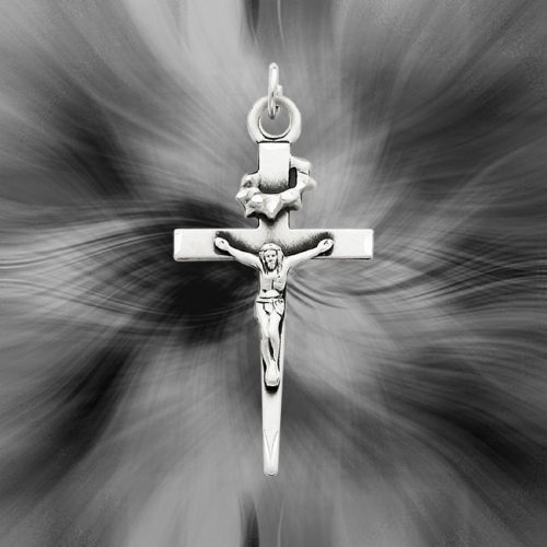Quality Sterling Silver Antiqued Crucifix Pendant QC5434