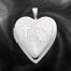Quality Sterling Silver Heart Lockets (Girls Communion) QLS248