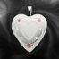 Quality Sterling Silver Heart Lockets (Enameled Roses) QLS249