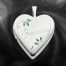 Quality Sterling Silver Heart Lockets (Enameled Leaves and Grandma) QLS253