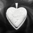 Quality Sterling Silver Heart Lockets (Grandma with Hearts) QLS254