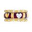 Hidalgo Stackable Rings Heart Collection Set  (RB4035 & RS6627)