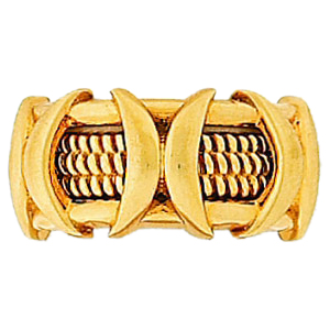 Hidalgo Interchangeable Rings Yellow Gold Ring Jacket (RN2327)