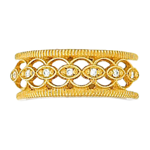Hidalgo Interchangeable Rings Yellow Gold Ring Jacket (RN2389)