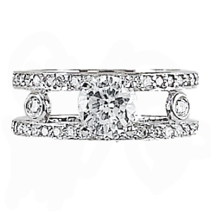 Hidalgo Interchangeable Rings White Gold Ring Jacket (RS6624)