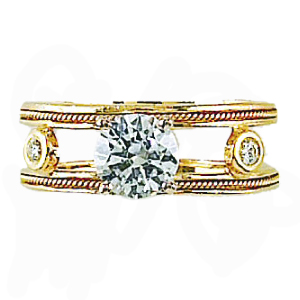 Hidalgo Interchangeable Rings Yellow Gold Ring Jacket (RS6646)