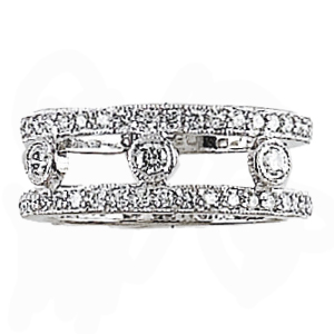 Hidalgo Interchangeable Rings White Gold Ring Jacket (RS6659)