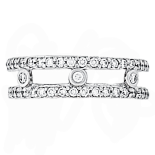 Hidalgo Interchangeable Rings White Gold Ring Jacket (RS6660)