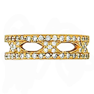 Hidalgo Interchangeable Rings Yellow Gold Ring Jacket (RS6783)