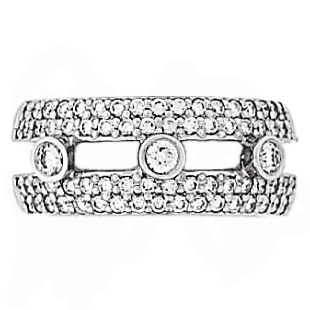 Hidalgo Interchangeable Rings White Gold Ring Jacket (RS7116)