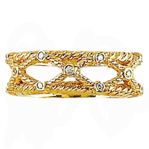 Hidalgo Interchangeable Rings Yellow Gold Ring Jacket (RS7123)