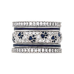 Hidalgo Stackable Rings Puppy Lovers Collection Set  (RS7482, RB5201 & RB480)