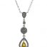 Gideon's Exclusive 18K White Gold Sapphire Pendant