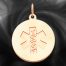 Quality Gold Medical Jewelry Pendant XM409N