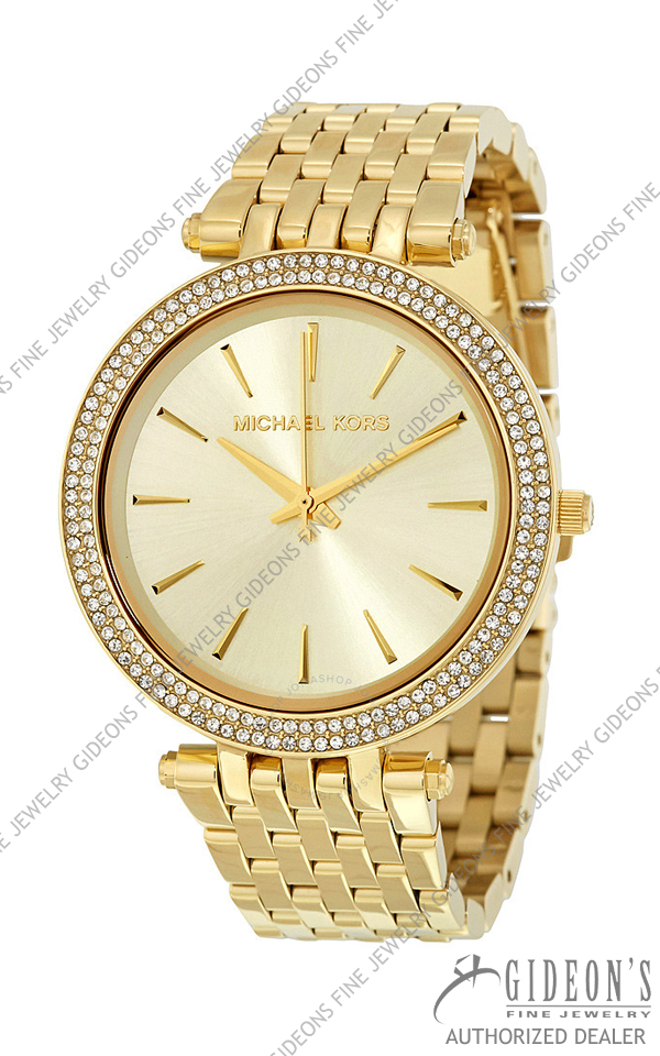 Michael Kors Darci Glitz Gold Dial Pave Bezel Ladies Watch MK 3191 – Gideon  & Co. Jewelry Store